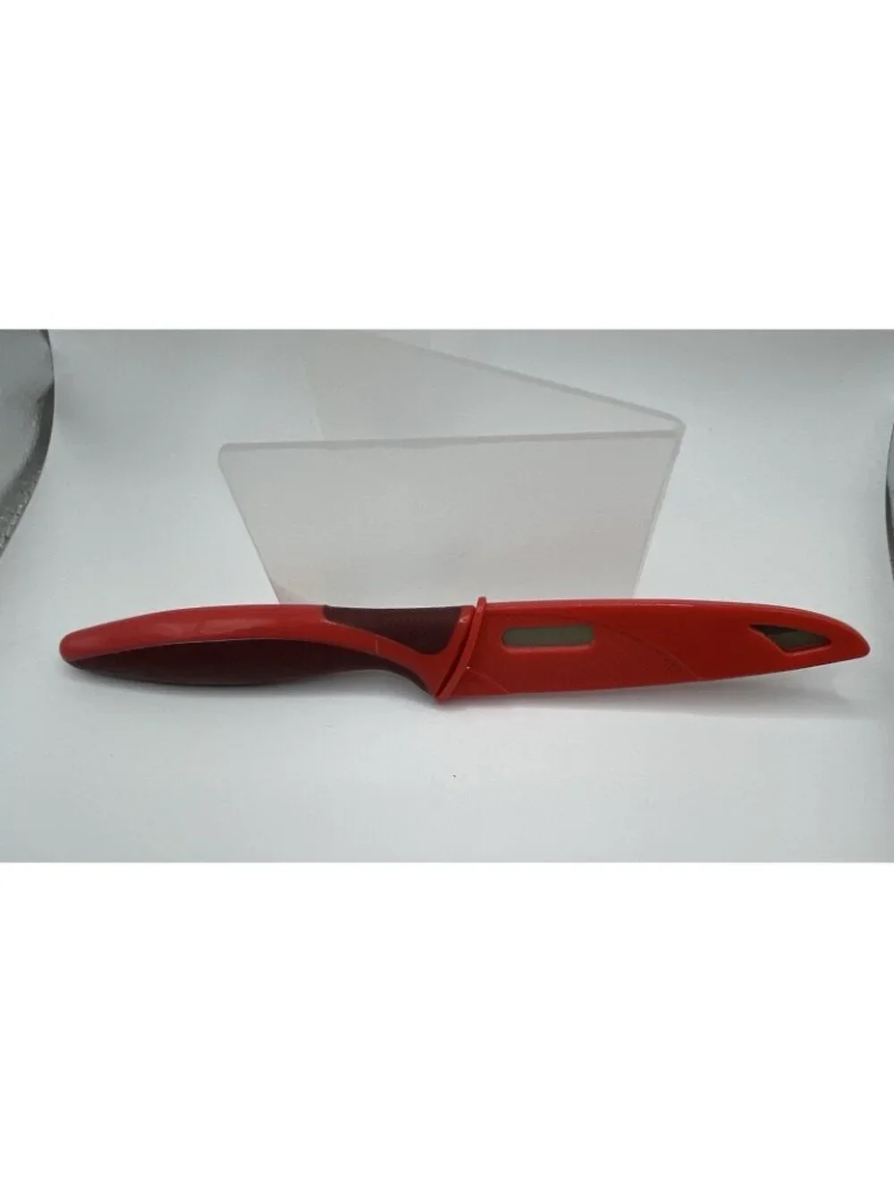 ZYLISS Serrated Paring Knife 4 Inch 10 cm Stainless Steel Blade Red With Sheath
